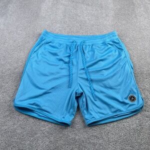Cuts Clothing Light Blue Athletic Mesh Shorts